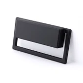 Marko Siyah Metal Dikdörtgen Gömme Mobilya Kulp Modern Dolap ve Çekmece Dayanıklı Dekoratif Kulplar thumbnail 5