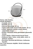 LOOP SERİSİ PUF, METAL HALKALI PUF, MAKYAJ OTURAĞI ,PUF BENCH MONTAJSIZ OTURAK GOLD METAL AYAKLI - 4