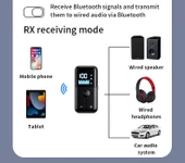 M20 Bluetooth 5.4 Alıcı Verici: Kablosuz Ses Devrimi (10m Menzil, TF Kart, AUX) thumbnail 6