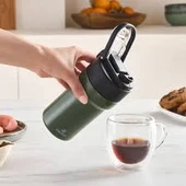 Karaca Thermosteel Camping 2 in 1 Çelik Termos Haki 450 ml - 2