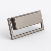 Marko Soft Füme Metal Gömme Mobilya Kulp Modern Dolap ve Çekmece Dayanıklı Dekoratif Kulplar thumbnail 1