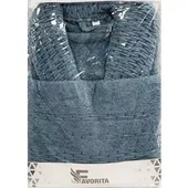 La Favorita Uzun Kişisel Bornoz ve Havlu-K.Mavi (XXL Beden) thumbnail 1