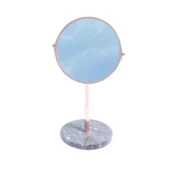 Şık Mermer Tabanlı Döner Masa Üstü Makyaj Aynası – Dekoratif Masa Aynası thumbnail 5