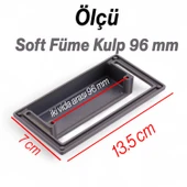 Marko Soft Füme Metal Gömme Mobilya Kulp Modern Dolap ve Çekmece Dayanıklı Dekoratif Kulplar thumbnail 2