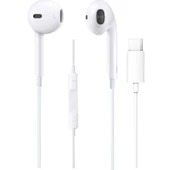Apple uyumlu Type-C  Kablolu Gürültü Önleyici Yeni Nesil Kulak İçi Kulaklık 15 PRO 15 PRO MAX Uyumlu - 1