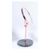 Şık Mermer Tabanlı Döner Masa Üstü Makyaj Aynası – Dekoratif Masa Aynası thumbnail 6