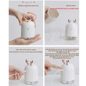 Kuru Ortamı Nemlendiren Geyikli Led Işıklı Hava Nemlendirici Buhar Makinesi Lovely Humidifier thumbnail 4