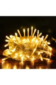 ALKILIÇ Sarı 10mt 100 Ledli Gün Işığı Dekoratif Peri Led 8 Mod 220v thumbnail 1