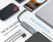INCA ITPT-4T TYPE-C HUB X4 TYPE-C PORT 3.1 10GBPS ALUMINYUM KASA ÇOKLAYICI thumbnail 4