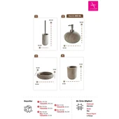 Primanova Bella Vita Banyo Seti 4 Parça - Bej - 2