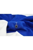 oltutaşı çerçeveli badem gümüş kolye sk00029 - 1