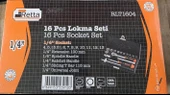 Retta RLT1604 1/4'' 6 Köşe Lokma Takımı - 3
