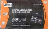 Retta RLT1604 1/4'' 6 Köşe Lokma Takımı - 2