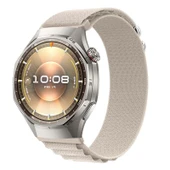 Huawei Watch GT6 Pro 46mm Uyumlu Kordon Alpine Loop Kancalı Kumaş Kordon  Starlight thumbnail 1