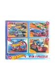HotWheels 4 In 1 Puzzle 24-54-35-70 Parça - 1