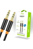 Plus Bilişim Aux Kablosu 2 Ucu Erkek 3.5mm 1 Mt. (Ses Aktarma Kablosu) Oksitlenmeye Dayanıklı Altın Jack A Kalite thumbnail 1