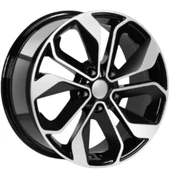 EMR W-7602 6.5X16 4X100 ET35 67.1 Black Diamond Jant - 1