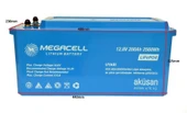 Megacell 12.8V 200Ah (Bluetooth) LiFePO4 Lityum Demir Fosfat Akü(ABS Kasa) - 3