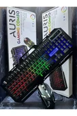 Auris RGB IŞIKLI GAMİNG METAL GÖVDELİ OYUN KLAVYESİ-MOUSE thumbnail 2