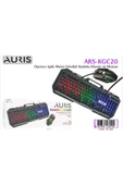 Auris RGB IŞIKLI GAMİNG METAL GÖVDELİ OYUN KLAVYESİ-MOUSE thumbnail 3