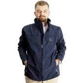 Büyük Beden Erkek Mont Basic Waterproof 21232 Lacivert thumbnail 1
