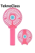 TeknoClass Mini El Fan Soğutucu Mini Vantilatör Güçlü Serinletici Taşınabilir Şarjlı Masa Üstü Sessiz thumbnail 4