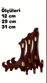 AHŞAP TEŞHİR AYAK SETİ 3 LÜ 31CM-29CM-12CM - 1
