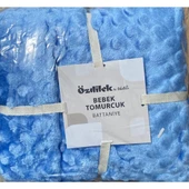 ÖZDİLEK BEBE TOMURCUK BATTANİYE 90X110 SKY MAVİ - 1