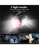 Güneş Enerjili Usb Girişli Powerbank Özellikli 3 Taraflı El Feneri Acil Durum RC-1678 thumbnail 4