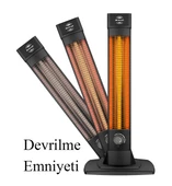 MirKraft 3452 - 2500 Watt Karbon İnfrared Dikey Elektrikli Isıtıcı Soba- 4 Isı Ayarı thumbnail 6
