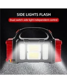 Güneş Enerjili Usb Girişli Powerbank Özellikli 3 Taraflı El Feneri Acil Durum RC-1678 thumbnail 3