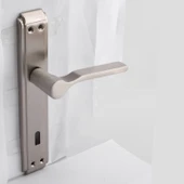 İç Oda Kapı Kolu Aynalı Sağa Sola Uygun Saten Renk Dış Ahşap Pvc Metal Çelik Kapısı Tutamağı 1 Takım thumbnail 6