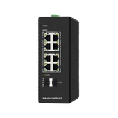 8 Port 10/100/1000 +2 Ge Sfp Endüstriyel Poe Switch - 1