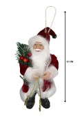 Yılbaşının semboli Asılabilir Noel Baba Figürü 12 CM thumbnail 2