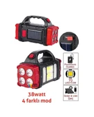 Güneş Enerjili Usb Girişli Powerbank Özellikli 3 Taraflı El Feneri Acil Durum RC-1678 thumbnail 2