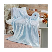 ÖZDİLEK BEBE TOMURCUK BATTANİYE 90X110 SKY MAVİ - 5