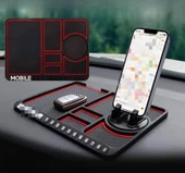 Zhltools Pratik Torpido Üstü Numaratörlü Telefon Tutucu Kaydırmaz Mat thumbnail 7