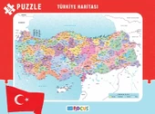 Blue Focus Türkiye Haritası - Frame Puzzle Boy 72 Parça - 1