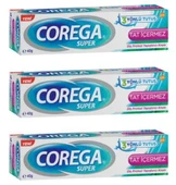 Corega Süper Diş Proztezi Yapıştırıcı Krem 40gr Tat İçermez | 3 Adet - 1