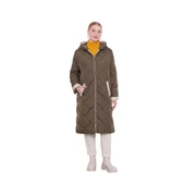 Kadın Kapitone Kapüşonlu Mont thumbnail 10