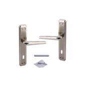 İç Oda Kapı Kolu Aynalı Sağa Sola Uygun Saten Renk Dış Ahşap Pvc Metal Çelik Kapısı Tutamağı 1 Takım thumbnail 1