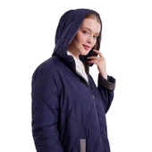 Kadın Kapitone Kapüşonlu Mont thumbnail 5