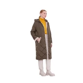 Kadın Kapitone Kapüşonlu Mont thumbnail 9