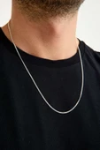 ANDA 925 Ayar Gümüş Unisex Gurmet Zincir Kolye 1.7 mm 60 cm - 1