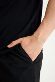 ANDA 925 Ayar Gümüş Unisex Barlı Bileklik 2mm thumbnail 1