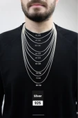 Mios Silver 3mm Gurmet Gümüş 925 Ayar Kolye - 6