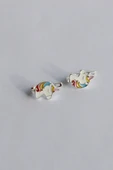 ANDA 925 Ayar Gümüş Mineli Unicorn Çocuk Küpesi - 1