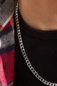 ANDA 925 Ayar Gümüş Orijinal Italyan Kare Gurmet Kolye 5.8 Mm 60 Cm - 3