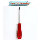 Torx Tornavida 10 mm Ergonomik Kırmızı Saplı Sağlam Çelik Uçlu Profesyonel Vida Sökme Tornavida thumbnail 3