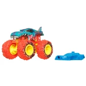 Hot Wheels Monster Trucks 1:64 Arabalar SHARKS vs DINOS MEGA WREX FYJ44-JCD87 thumbnail 2